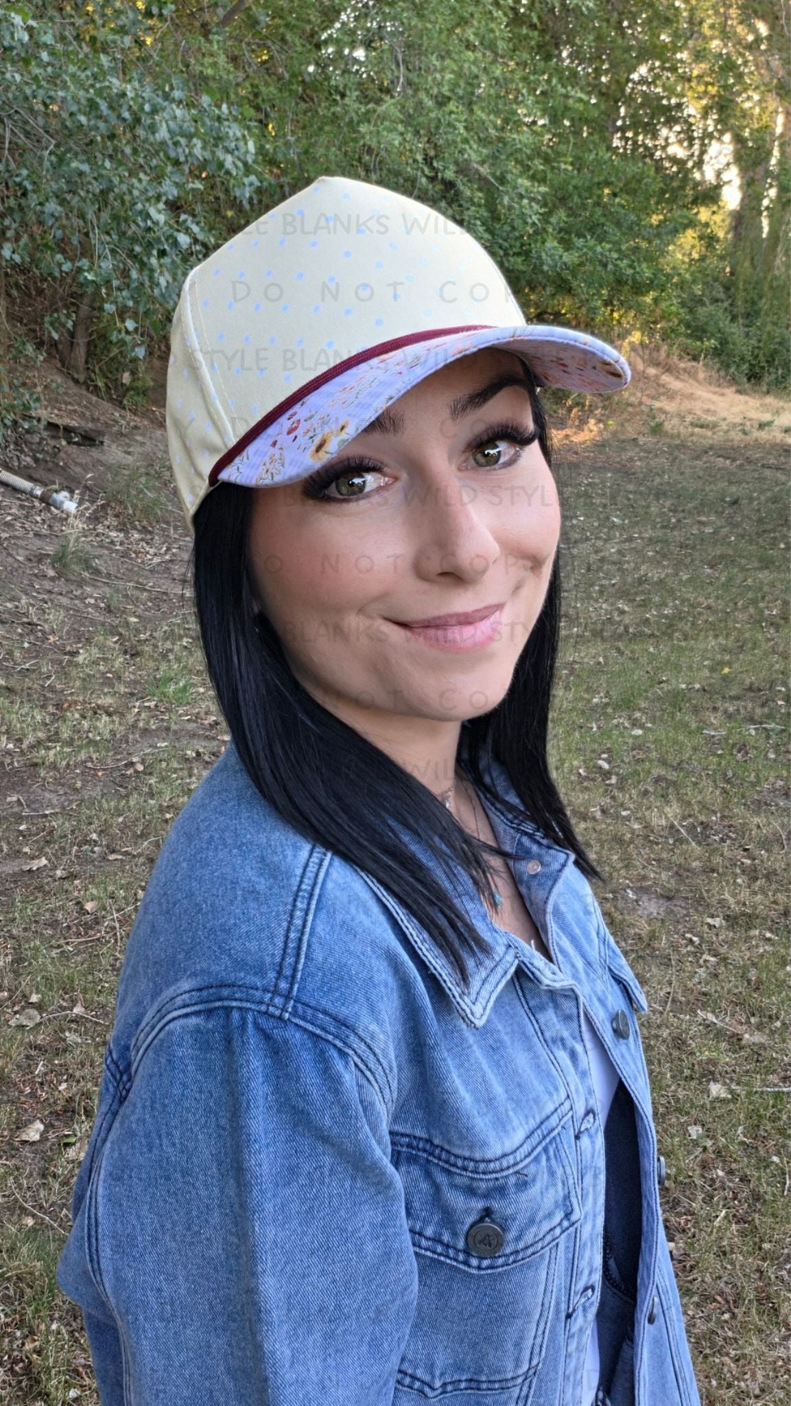 Strawberry Patch Blank Trucker Hat