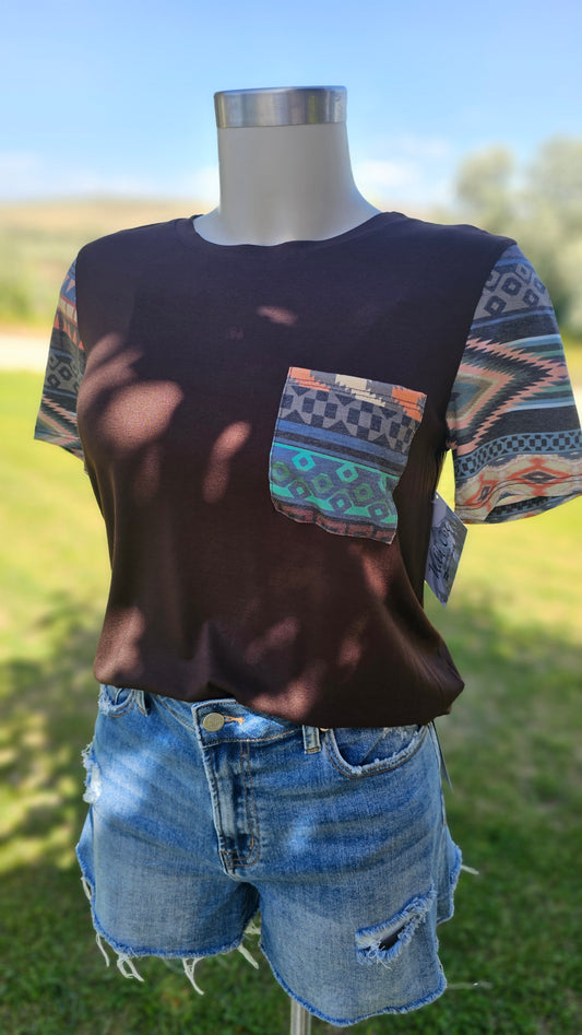 Don't Aztec My Vibe Short Sleeve Tee