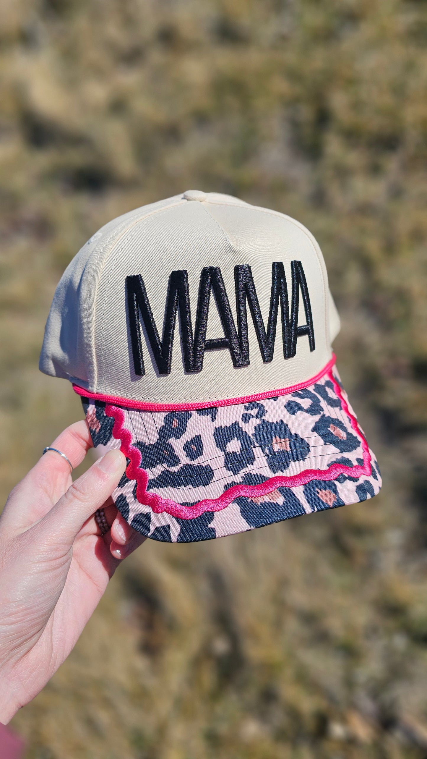 MAMA - Leopard Brim Ballcap