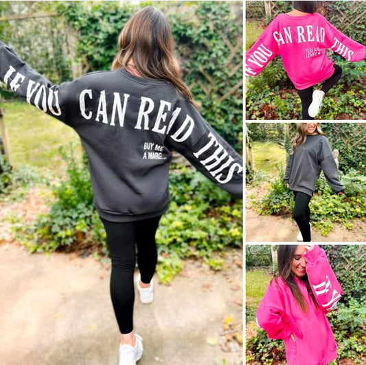 The Ivy “If You Can Read This” Spring Scuba Sweatershirt