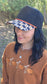 Checkered Jack O' Lantern Blank Trucker Hat