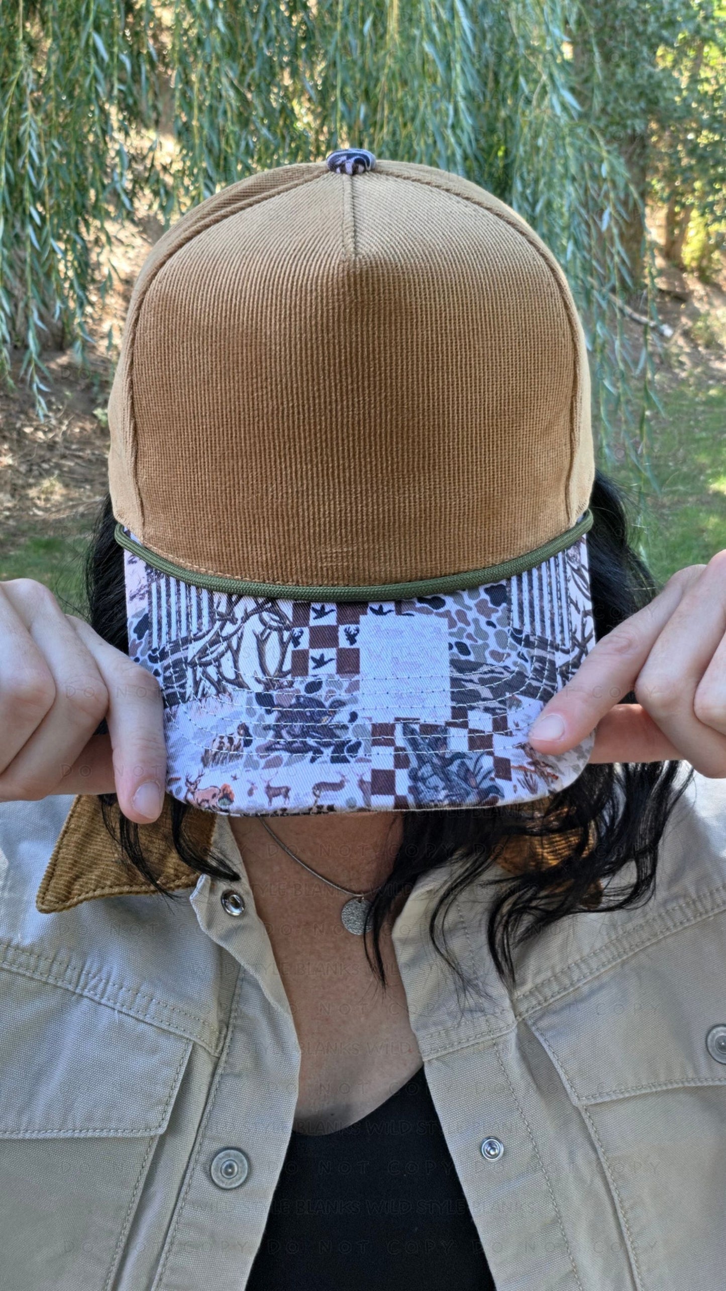 Hunting Camo Patchwork Blank Trucker Hat