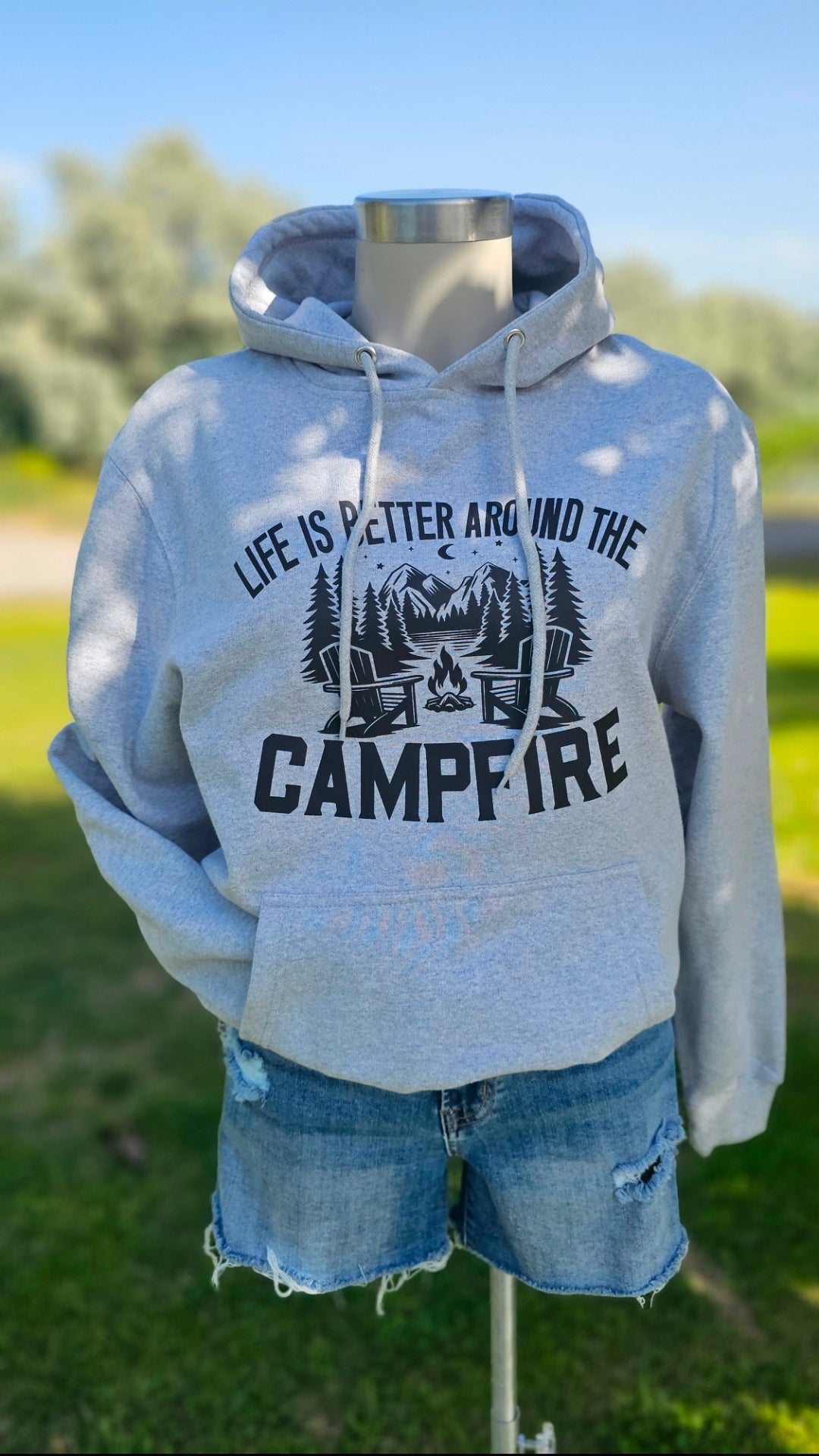 Campfire Hoodie - Solid Grey