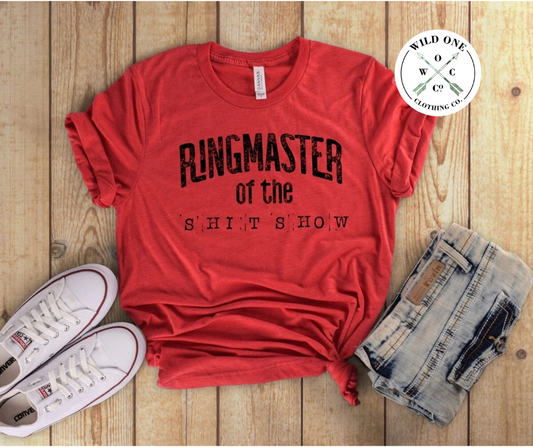Ringmaster of the Shitshow- Black Screen Print Graphic Add on