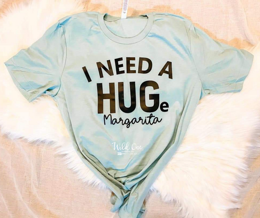 I need a HUGe Margarita- Black Screen Print Graphic Add on