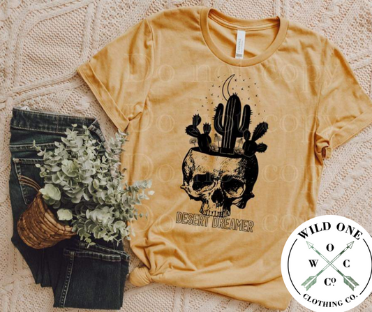 Desert Dreamer- Black Screen Print Graphic Add on