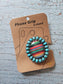 Turquoise Stone Serape Bedazzled Phone Grip