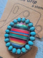 Turquoise Stone Serape Bedazzled Phone Grip