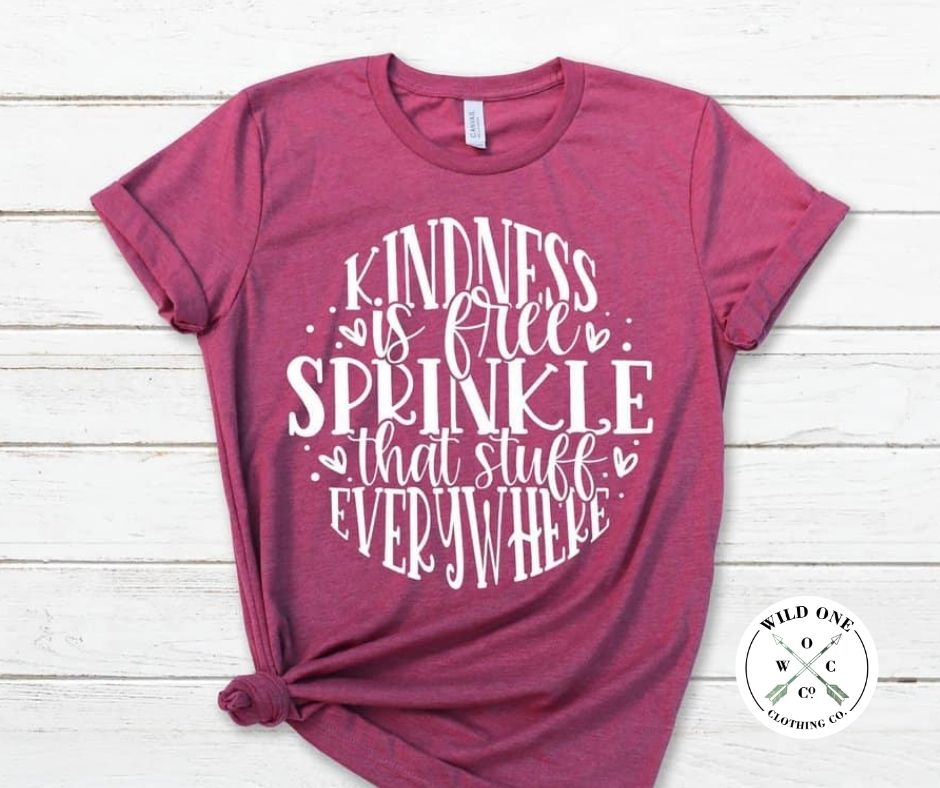 Kindness - White Screen Print Graphic Add on