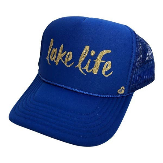 Lake Life Trucker Hat - Blue