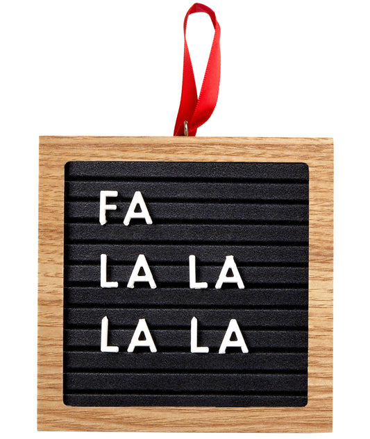 Wooden Letterboard Ornament Set