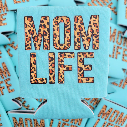 Leopard Mom Life Graphic Coolie