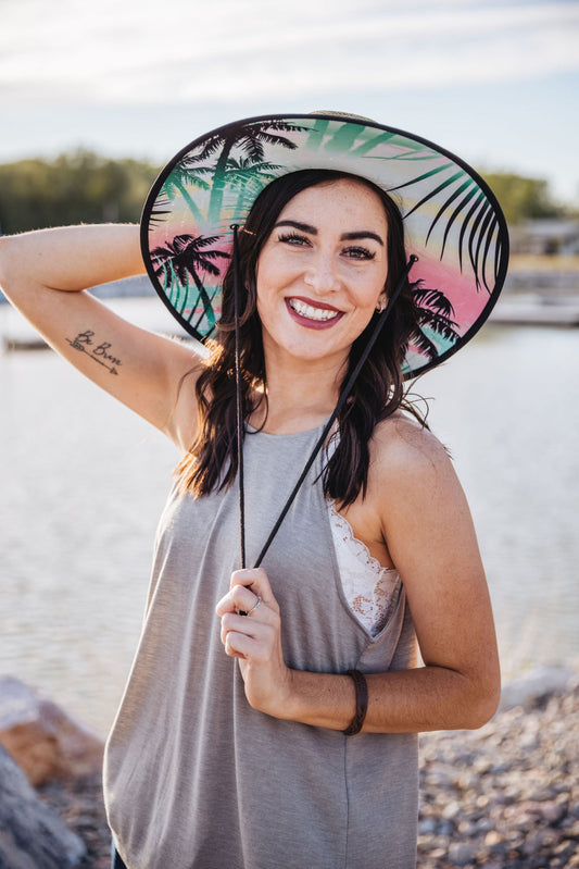 Sun Hat | Palm Tree Sunset