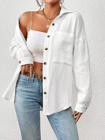 It Girl Drop Shoulder Shirt Jacket