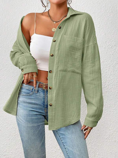 It Girl Drop Shoulder Shirt Jacket