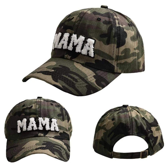 MAMA Embroidered Hat - Camo