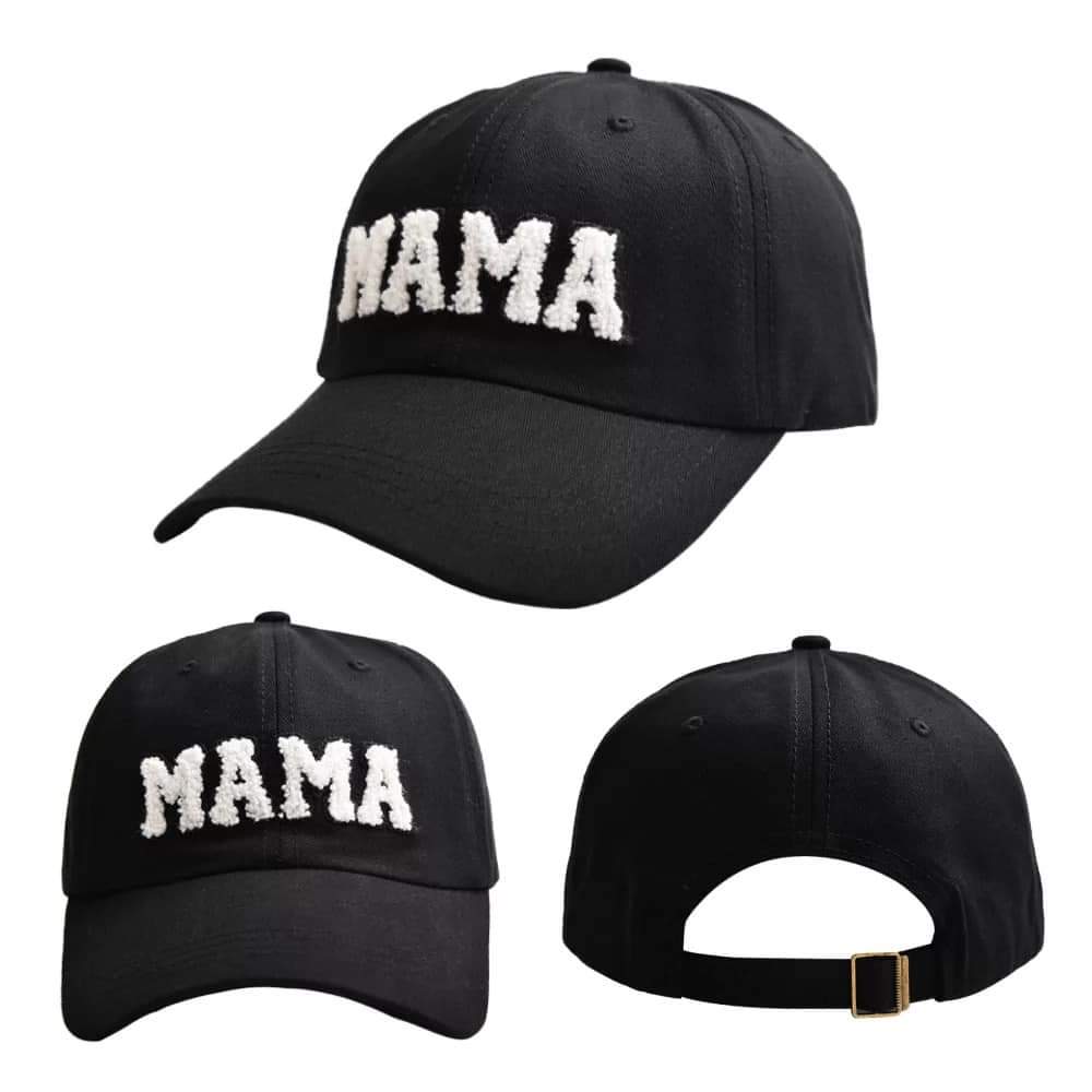 MAMA Embroidered Hat - Black