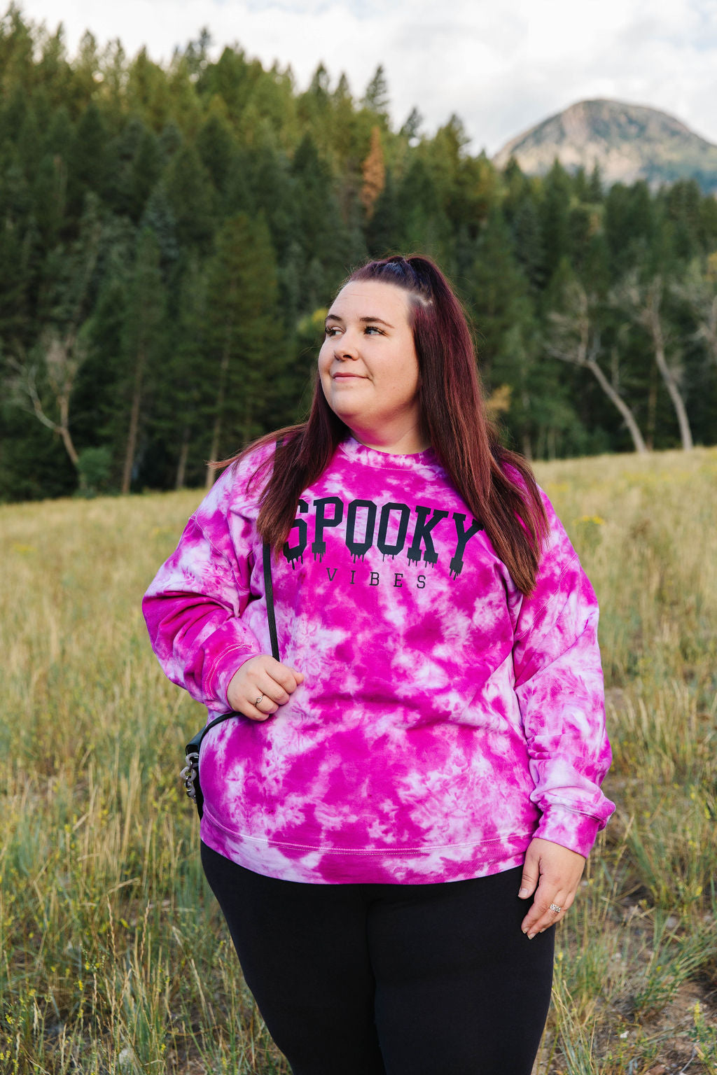 Spooky Vibes Tie Dye Pullover
