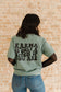 Karma Graphic Pocket Tee - Cyprus Green