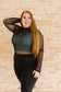 Sage Cropped V-Neck Brami - Bra Free