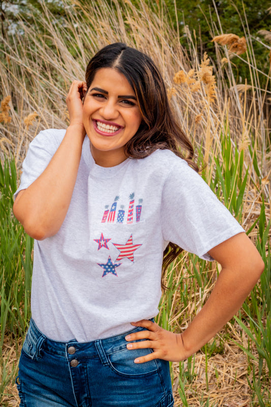 Red, White and Boozy Pocket Tee