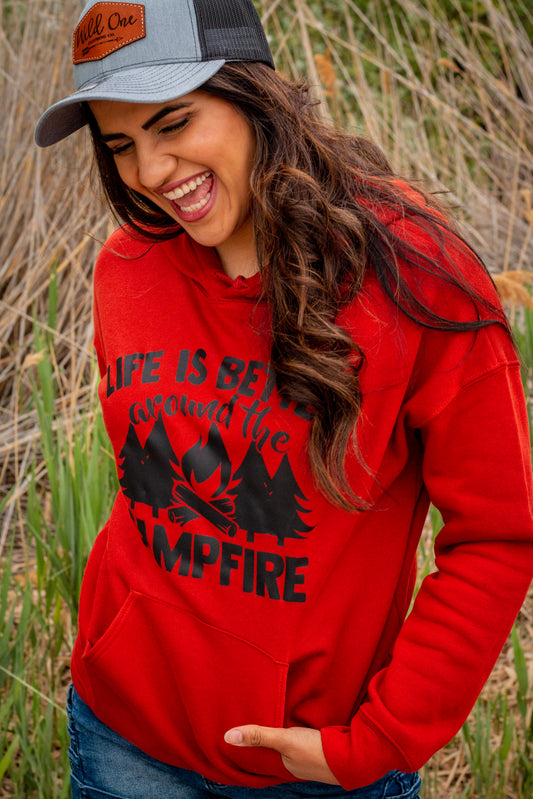 Campfire Hoodie - Red Rust