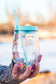 Mini Pom Pom Tumbler- Mint/Clear
