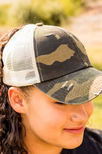 Criss Cross Ponytail Hat (10 color options!)