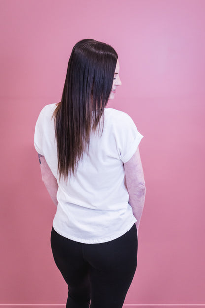 *Blank* | White Dolman Top