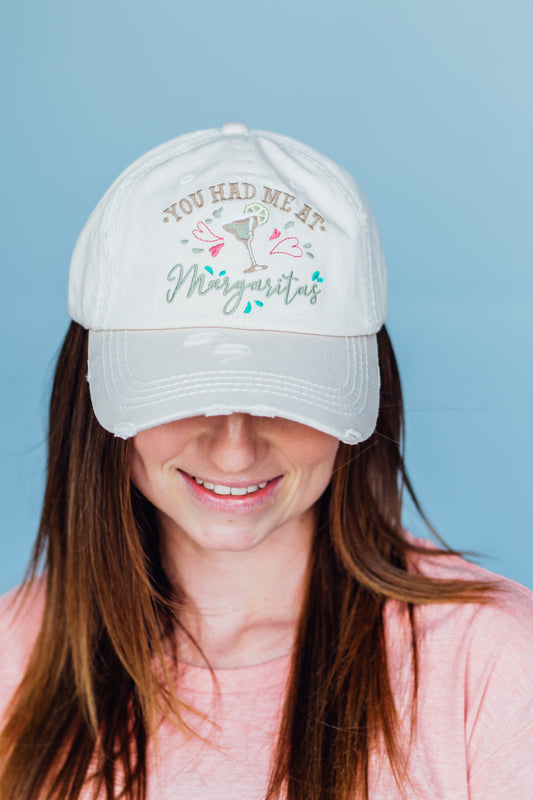 You Had Me at Margarita (White) Hat