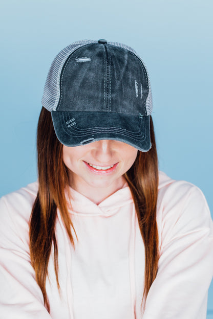 Criss Cross Ponytail Hat (10 color options!)