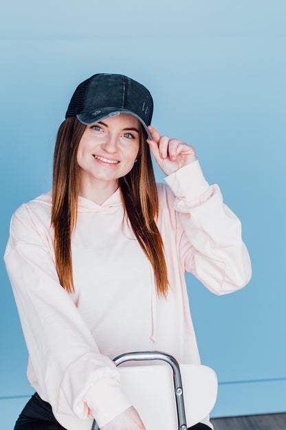 Criss Cross Ponytail Hat (10 color options!)