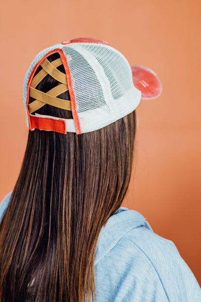 Criss Cross Ponytail Hat (10 color options!)