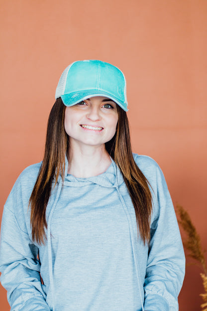 Criss Cross Ponytail Hat (10 color options!)