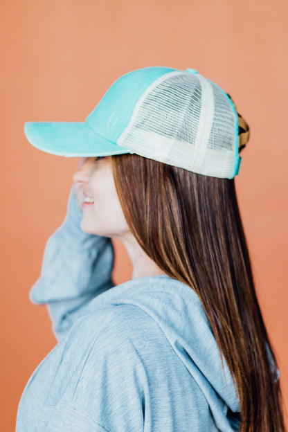 Criss Cross Ponytail Hat (10 color options!)