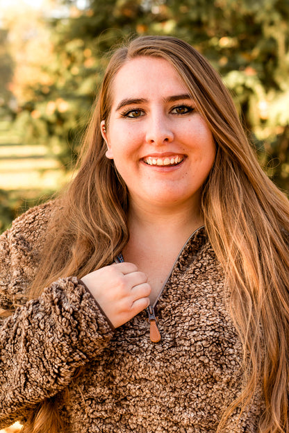 It's So Fluffy! Sherpa Pullover- Brown