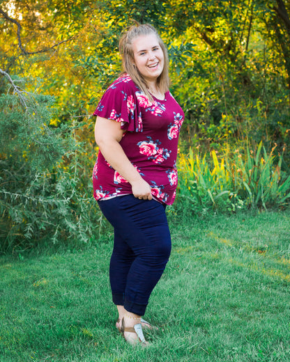 Navy Blue High Waisted Jegging-X