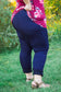 Navy Blue High Waisted Jegging-X