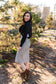 Snow Leopard Midi Skirt