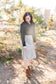 Snow Leopard Midi Skirt