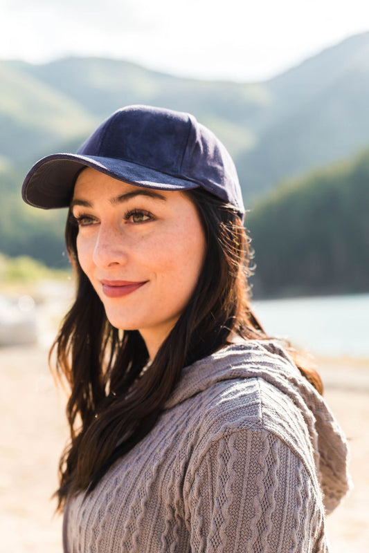 Blue Suede Ball Cap