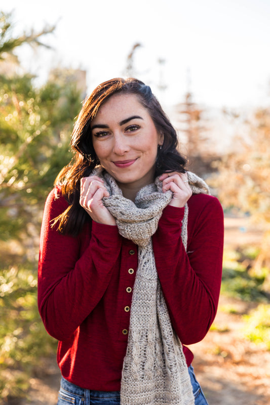 The Transitional Henley Top - Sangria