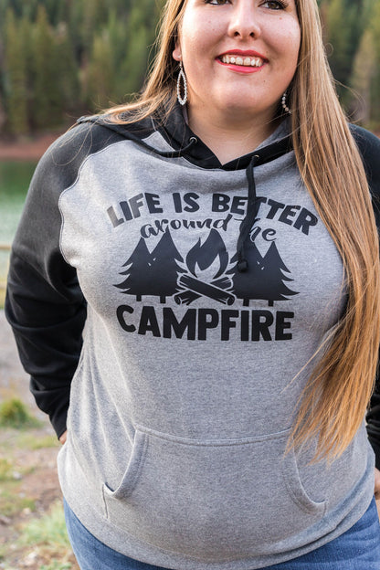 Campfire Hoodie - Black/Gray