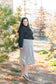 Snow Leopard Midi Skirt