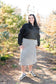 Snow Leopard Midi Skirt