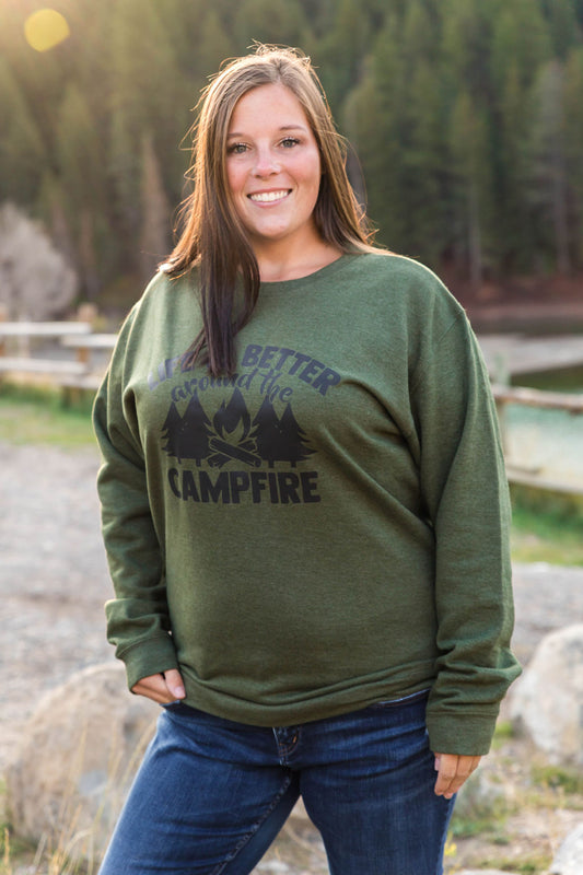 Campfire Army Green Sweater