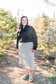 Snow Leopard Midi Skirt