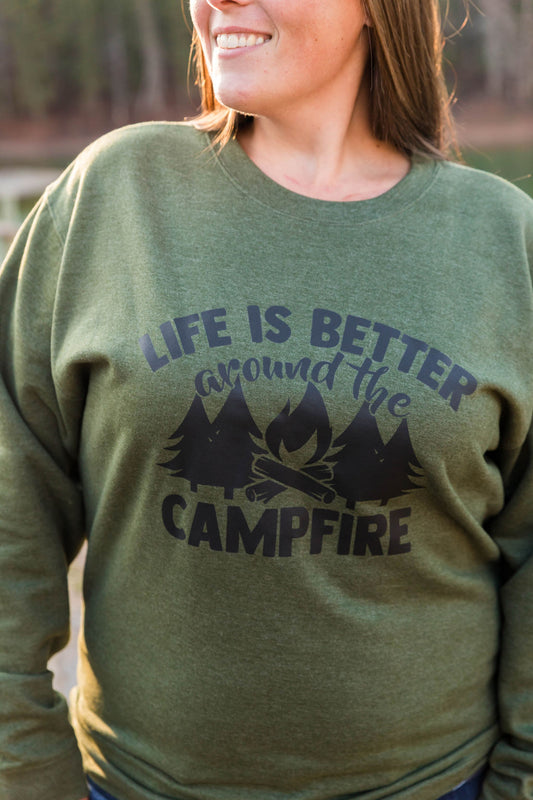 Campfire Army Green Sweater