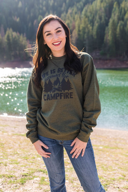 Campfire Army Green Sweater
