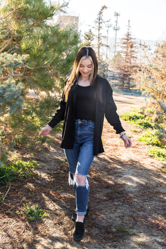 Black Soul Chambray Button Down